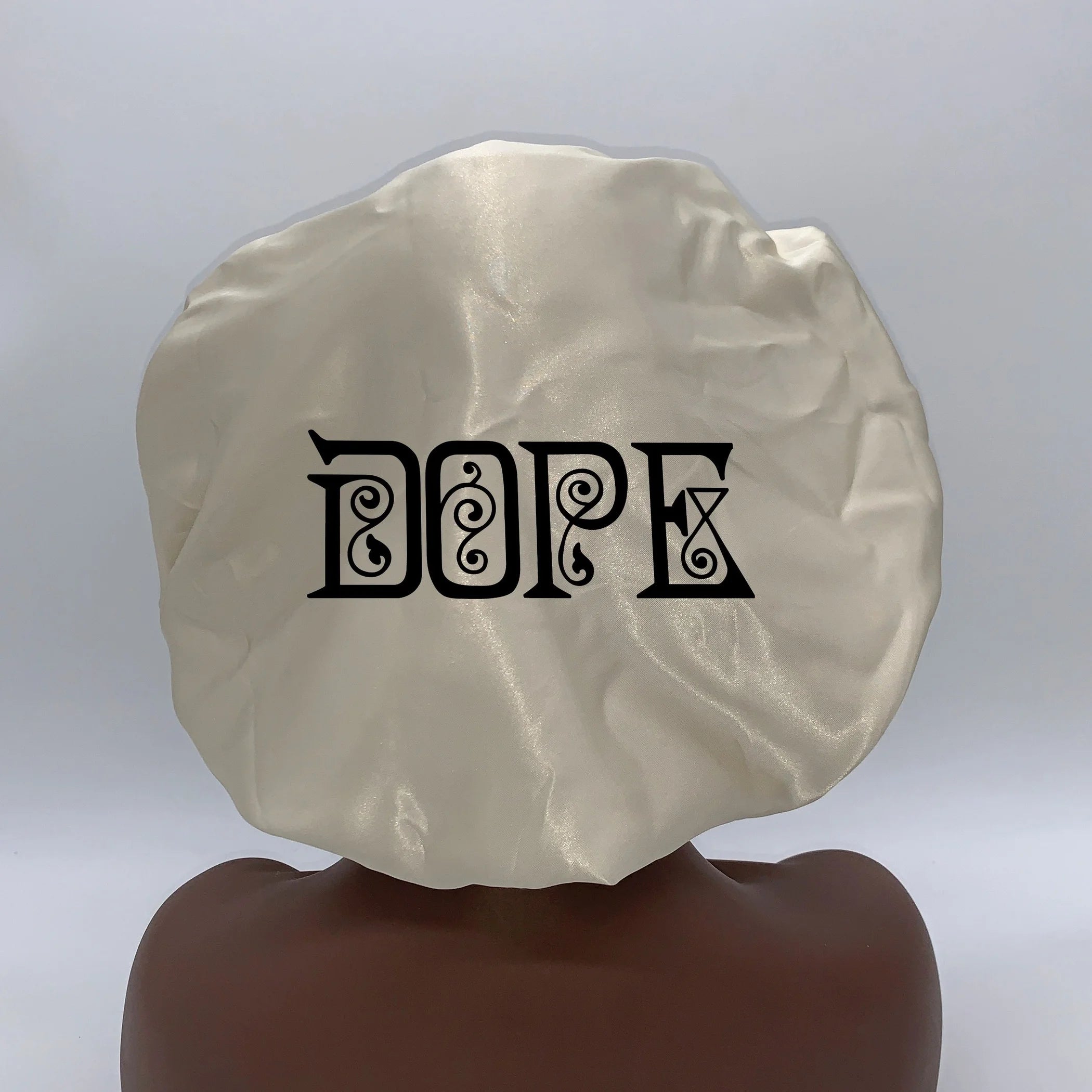 TD Double Layered Bonnet Gift Set Fashionable Silk Satin Sleep Cap Lace Polyester Printed Kid's Long Hair for Daily Party