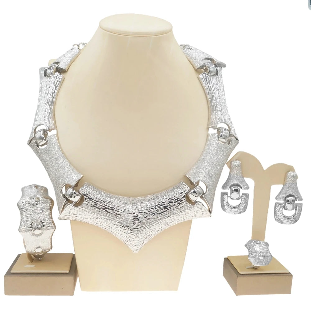 Zhuerrui High Quality Wedding Jewelry African Set Latest Italian Gold Jewelry Gift Set Wholesale Nigeria Jewellery Sets H00115
