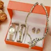 Gold Tiger Print Jewelry Set