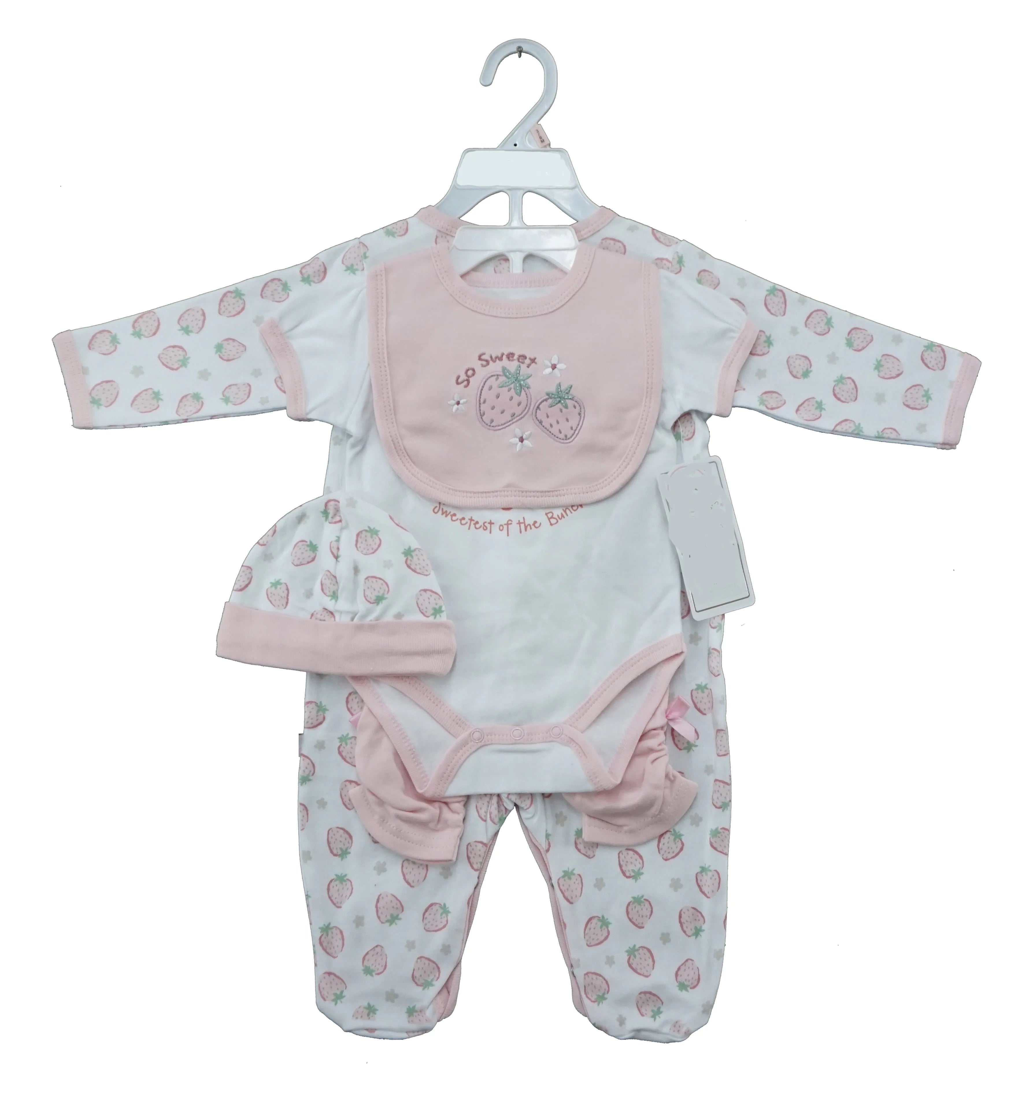 2025 Hot Selling Baby Boy 5-Piece Cotton Fashion Gift Set Breathable Baby Clothes with Mesh Bag