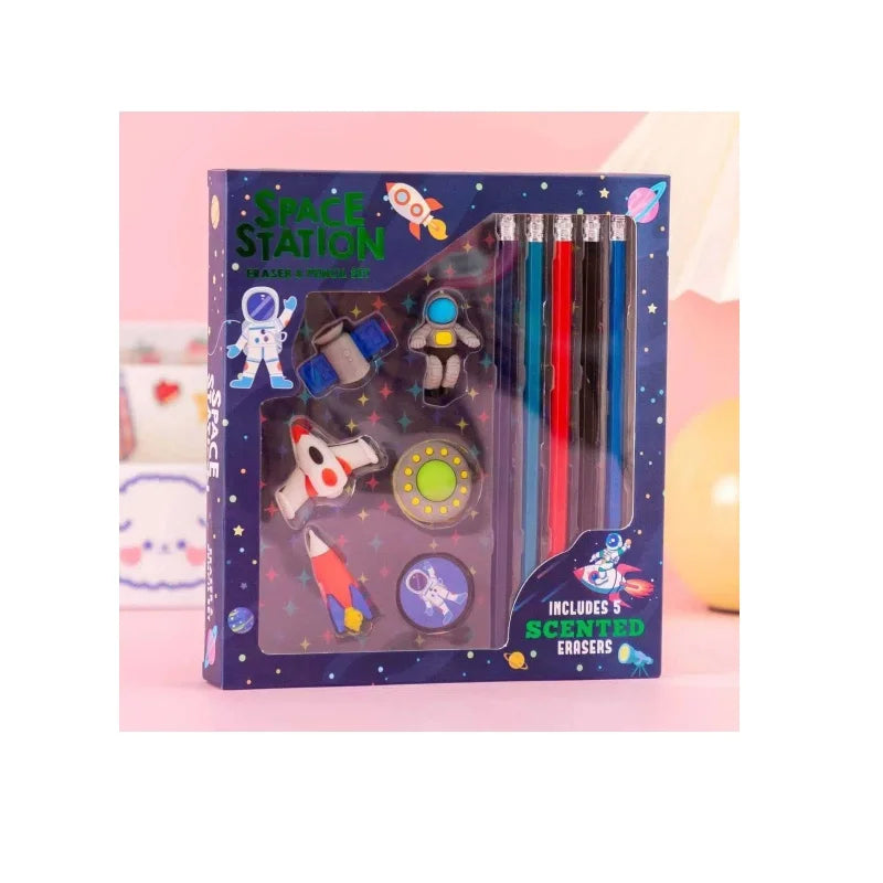 Pencil and Sharpener Supplies Stationery Gift Box Set