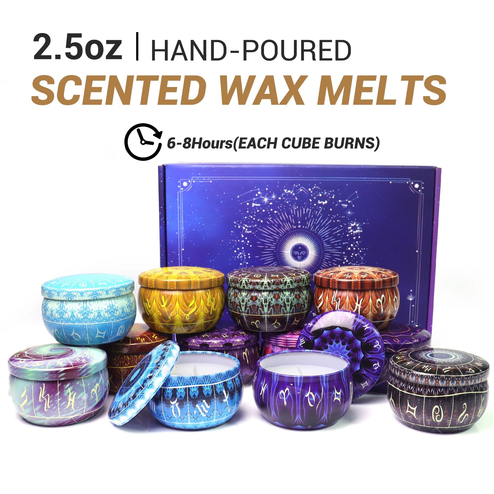 12 Pack Scented Candles Sets |12 Scents Aromatherapy Relaxation for Home Fragrance | Birthday Holiday Gift Set for Women
