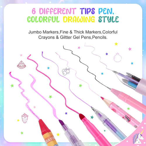 53/56 PCS Unicorn Stationery Sets