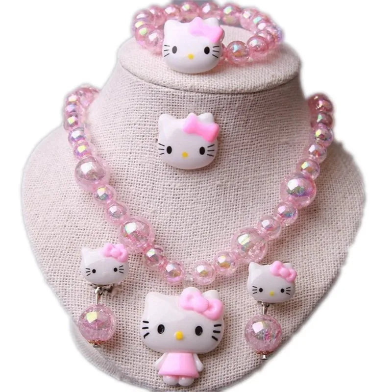 4-Pcs Cartoon Kawaii Hello Kitty Set