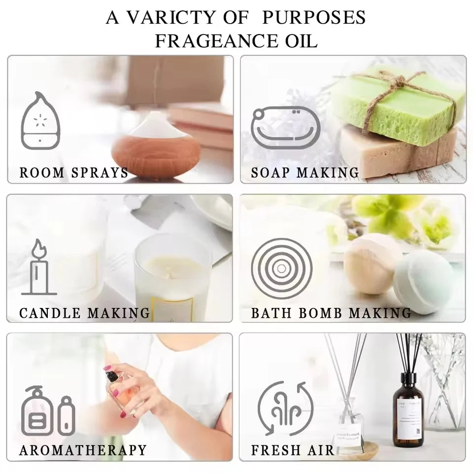 6 Pcs Essential Oil Sets Spa Body Massage Aromatherapy