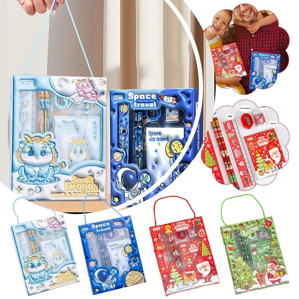 6 Pcs Children's Cartoon Stationery Sets