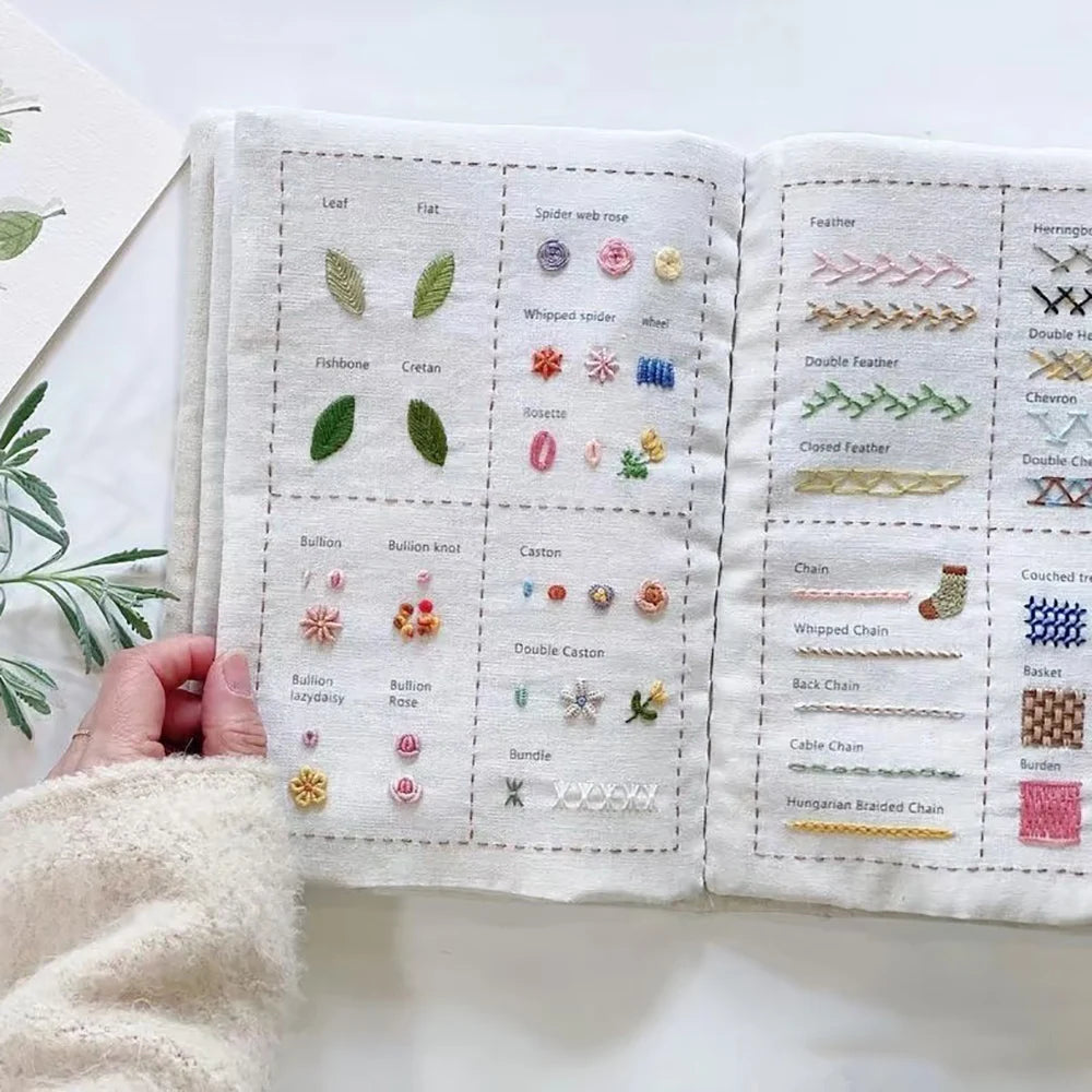 DIY Stitches Book with Patterns Sewing Kit