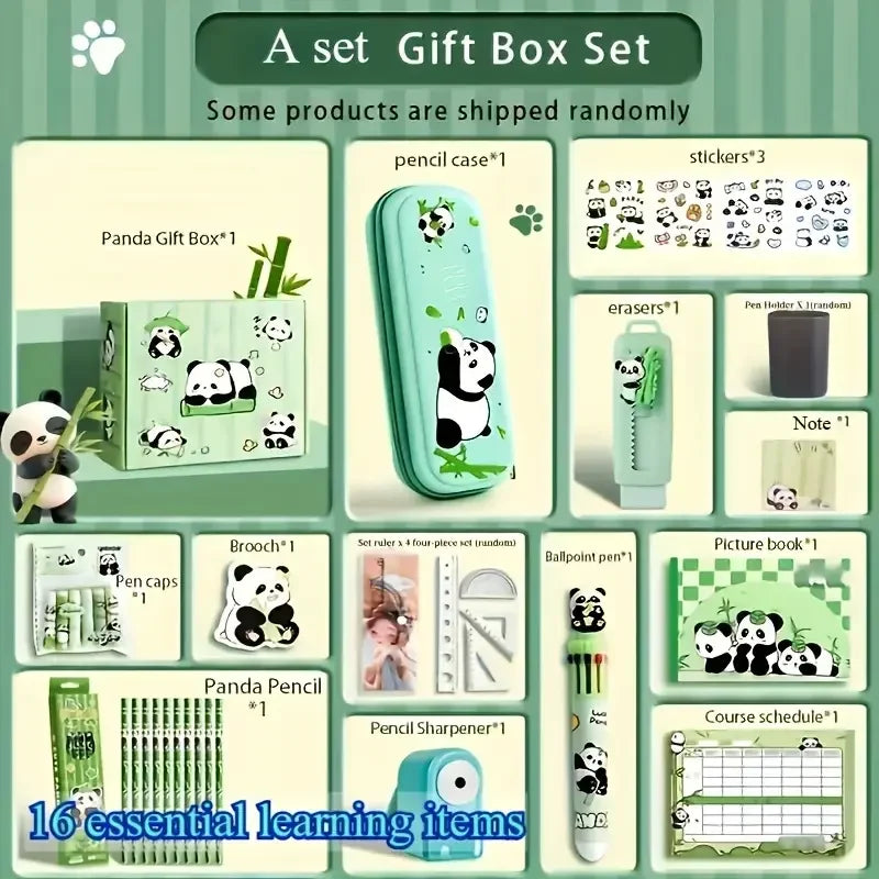 New Student Gift Panda Stationery Set