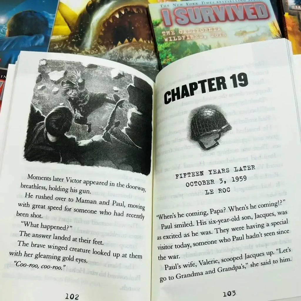22 Books/Set I Survived English Reading Books Disaster History Survival Novel Escape Guide Children's Science Chapters Books