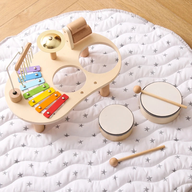 Kids Kitchen Toy Set Wooden Coffee Maker Set Simulation Cookie Maker Kit Pretend Play Educational Toy Block Educational Toy Gift