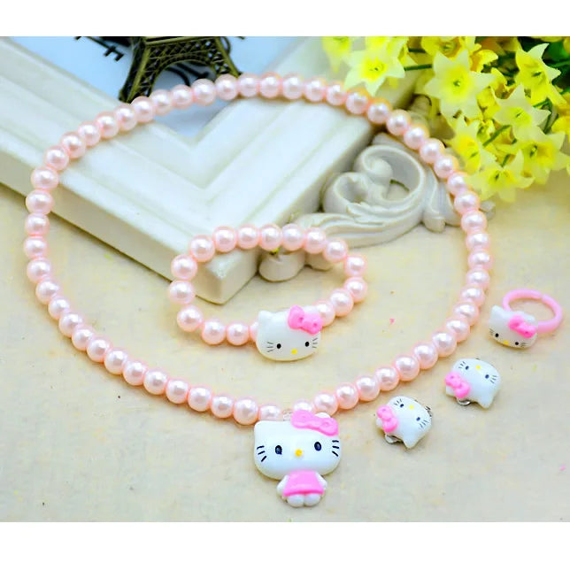 4-Pcs Cartoon Kawaii Hello Kitty Set