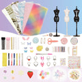 Fashion Design Set Sewing Kit for Kids DIY Princess Dress Clothing Set Handmade Design Kit DIY Toy Collector Gift for Girls