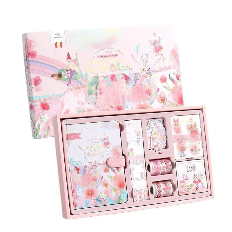 Cute Cartoon Fairy Tale Style Hand Ledger Gift Box Set