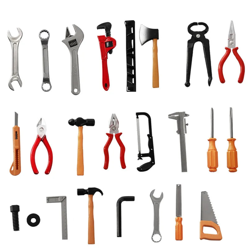 14pcs/set Kids Tool Set Toys Pretend Play Repair Construction Tool Kit for Toddlers Educational Learning Toys Boys Gift TMZ