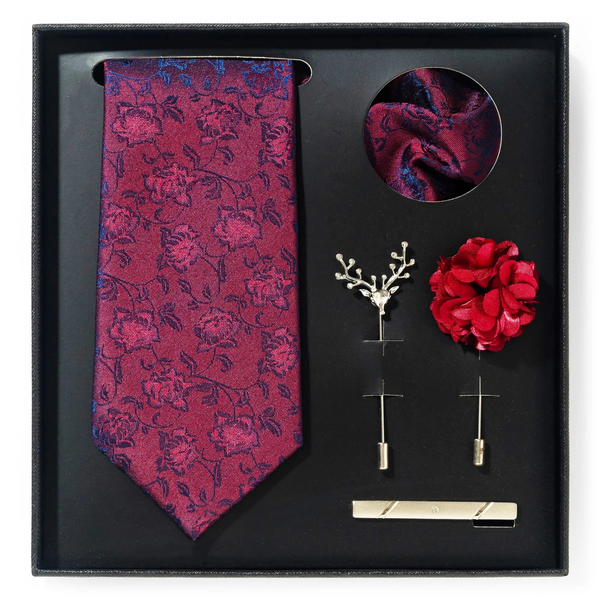 A set of stylish men's suit gift box