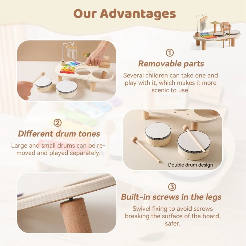 Kids Kitchen Toy Set Wooden Coffee Maker Set Simulation Cookie Maker Kit Pretend Play Educational Toy Block Educational Toy Gift