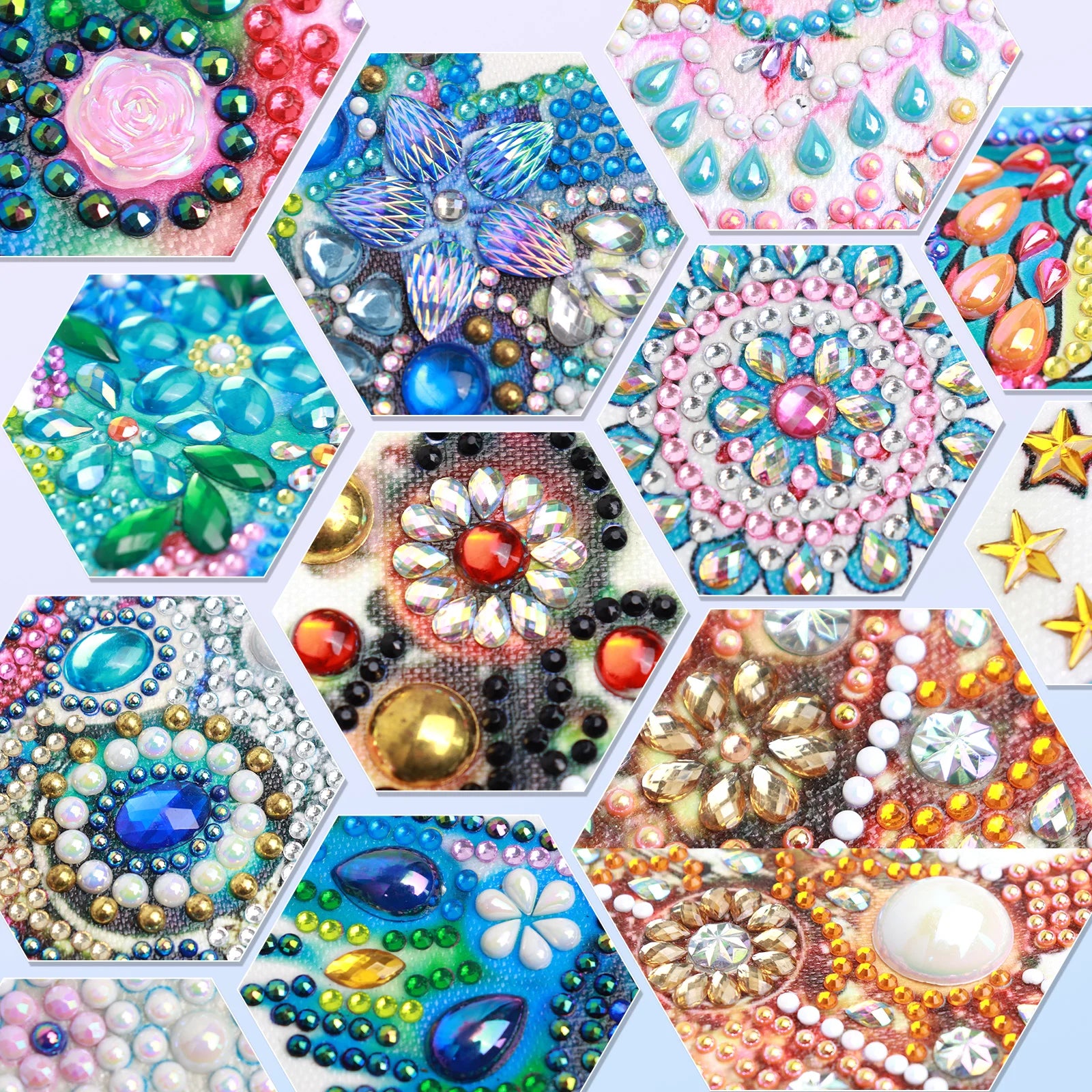 1 DIY special shaped diamond painting mandala for frameless art kit