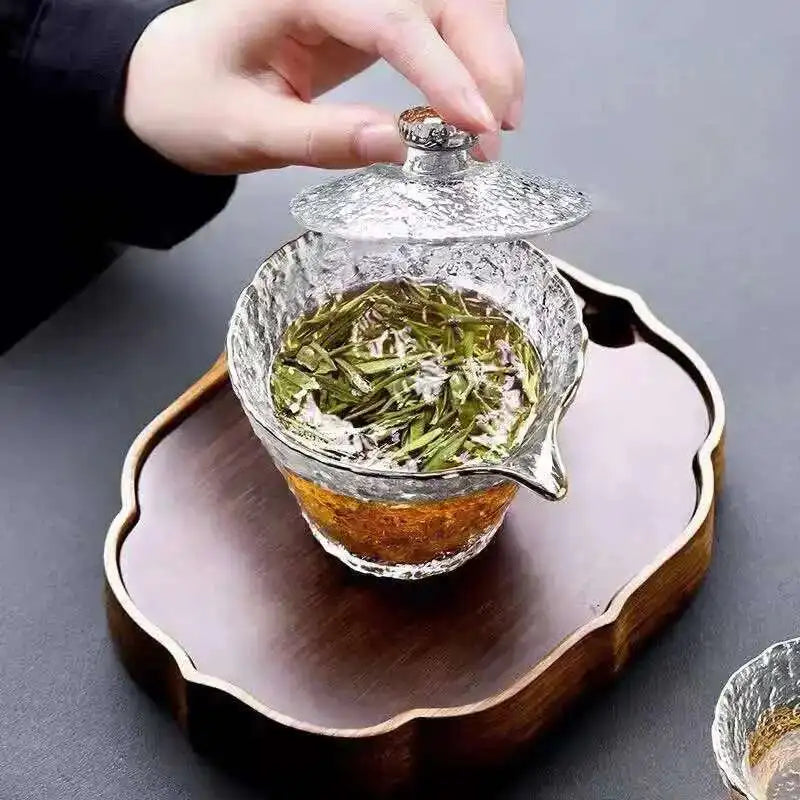 High Quality Hammer Glass Tea Set