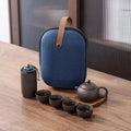 Portable tea set with travel case