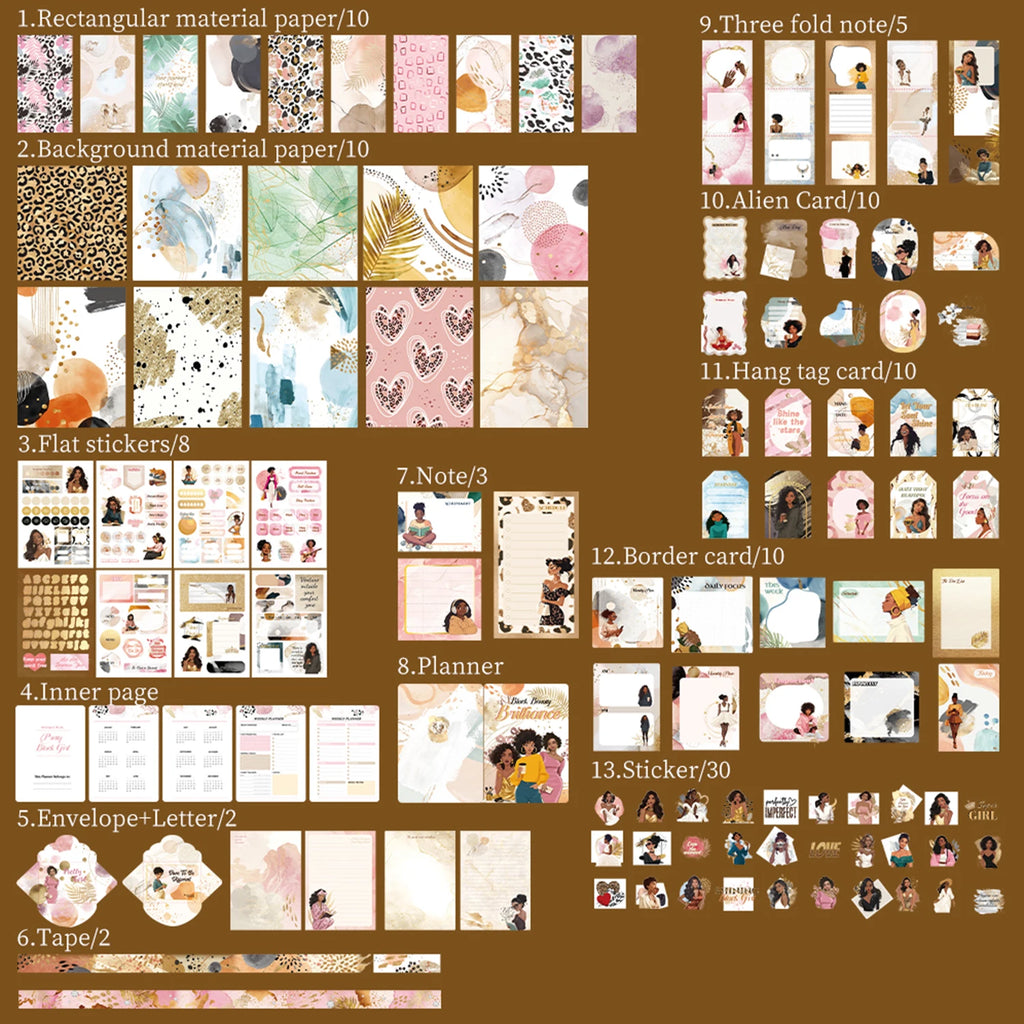 Girl Theme Stationery Gift Set