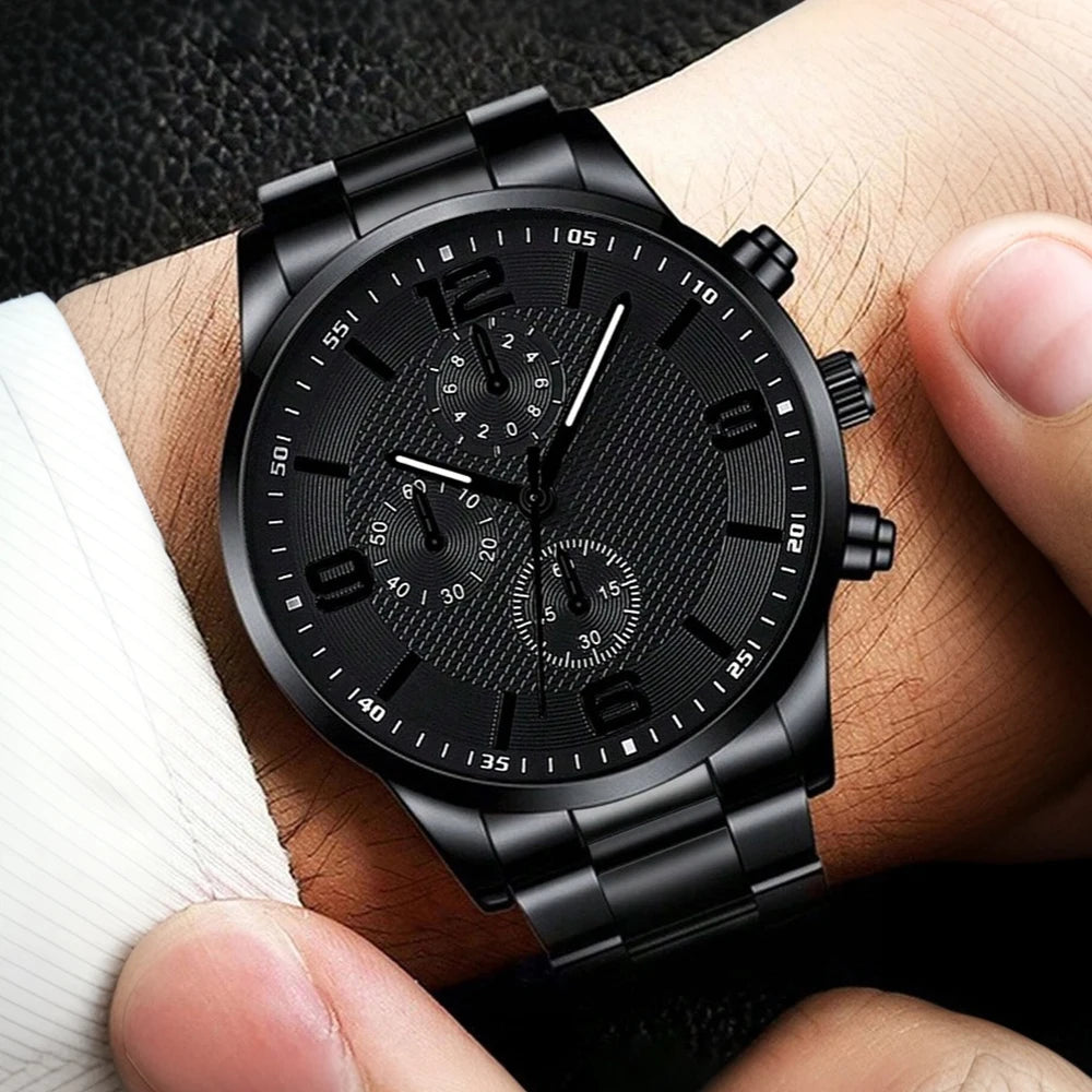 4PCS Business Men's Gift Box Watch Set