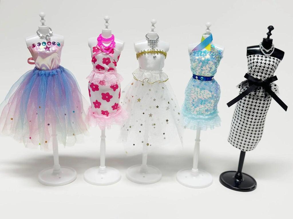 Fashion Design Set Sewing Kit for Kids DIY Princess Dress Clothing Set Handmade Design Kit DIY Toy Collector Gift for Girls