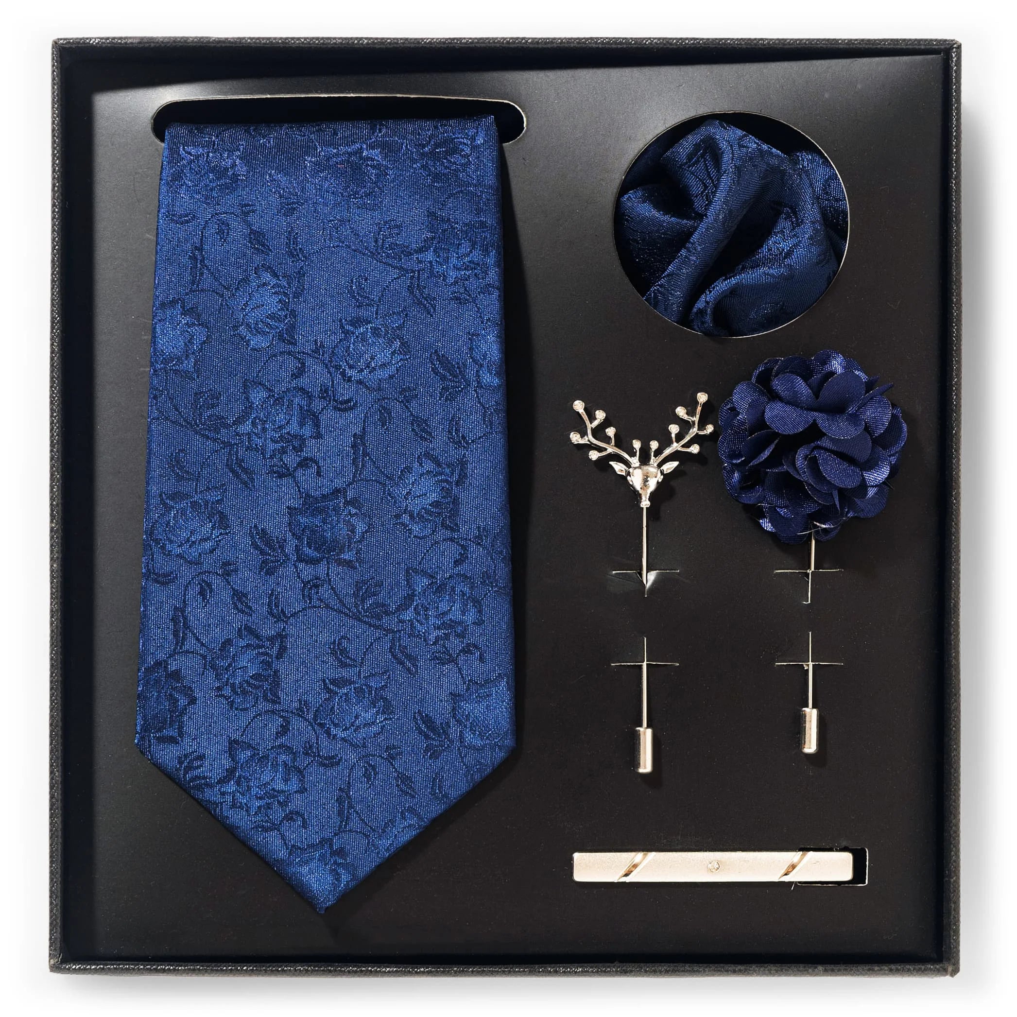 A set of stylish men's suit gift box