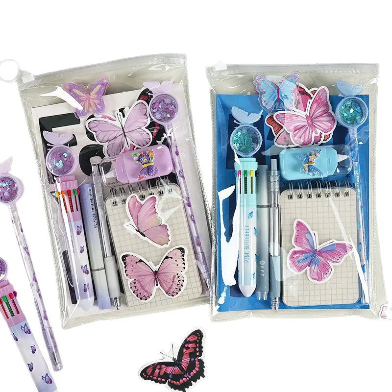 9-Pcs/Set Aesthetic Butterfly Stationery Set