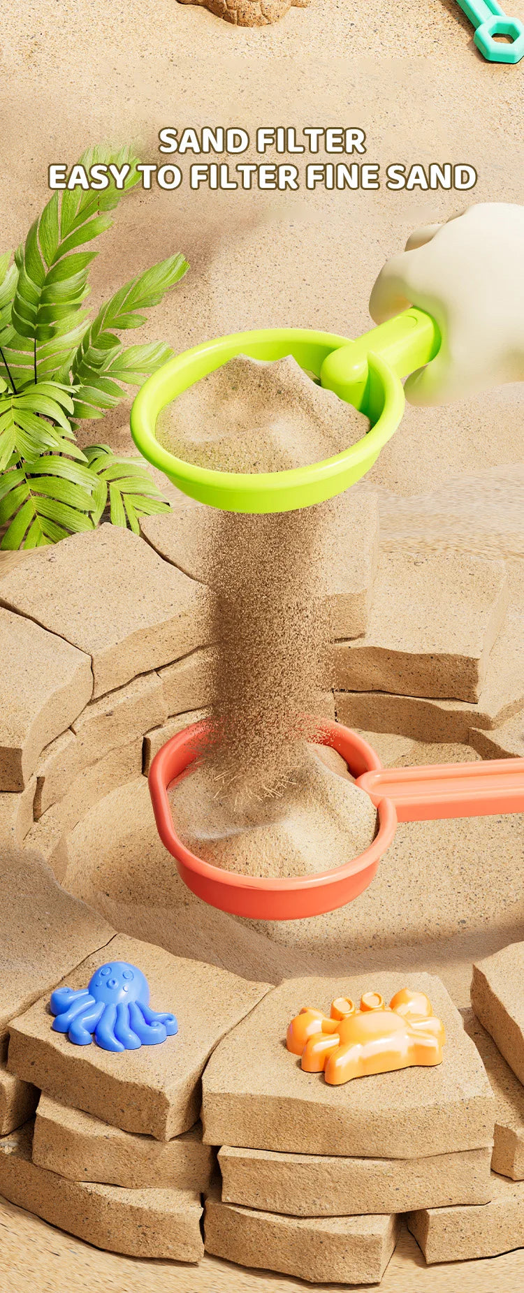 Kids Beach Toy Set Suitable for Boys and Girls to Play Outdoors with Sand, Summer Gardening, Digging Toys, Gifts