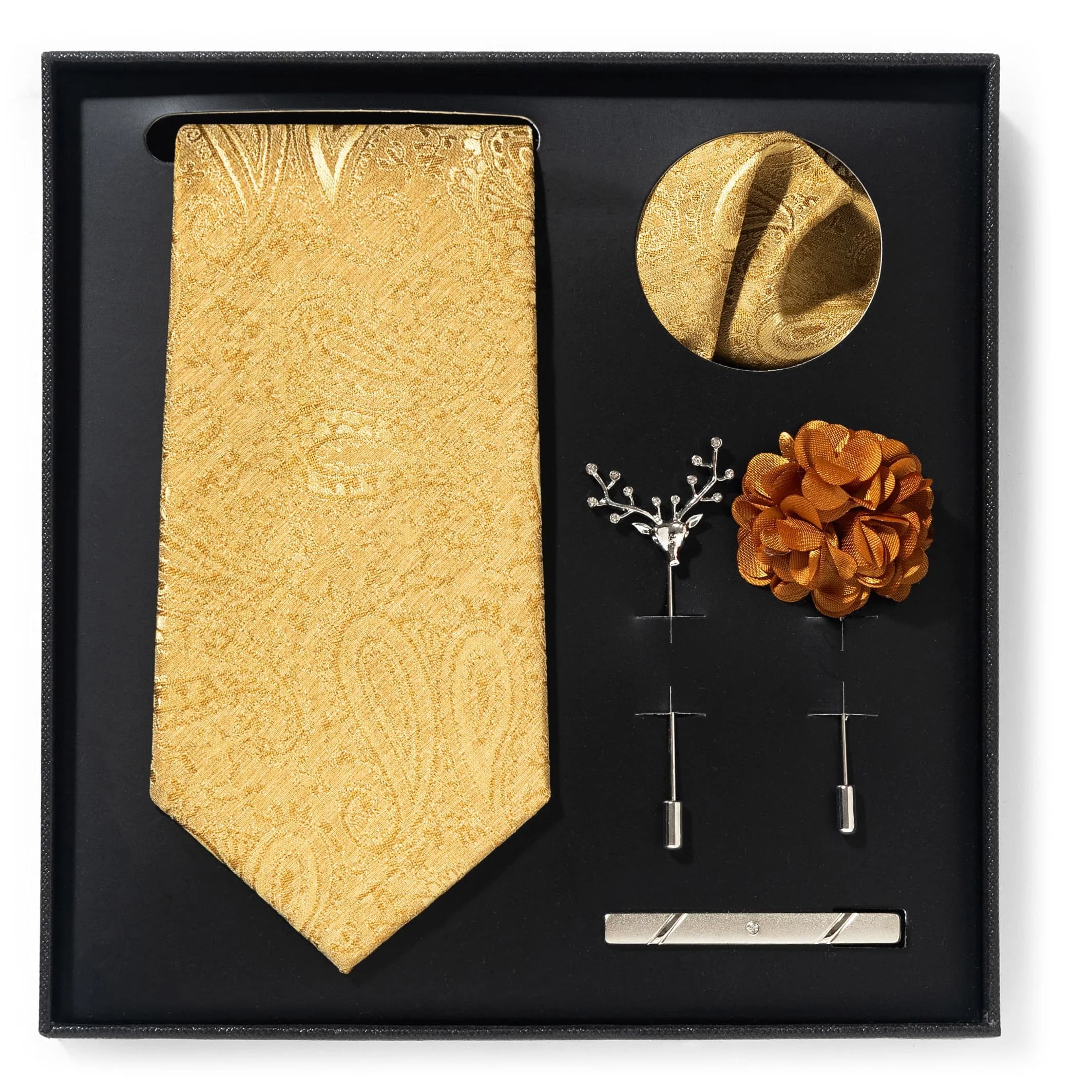 A set of stylish men's suit gift box