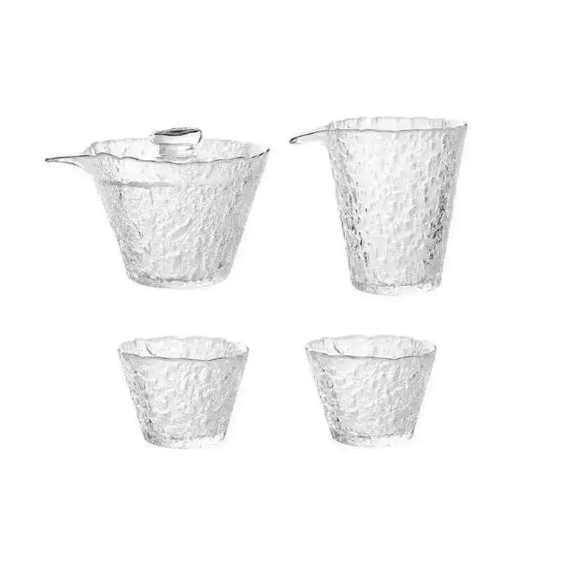 High Quality Hammer Glass Tea Set
