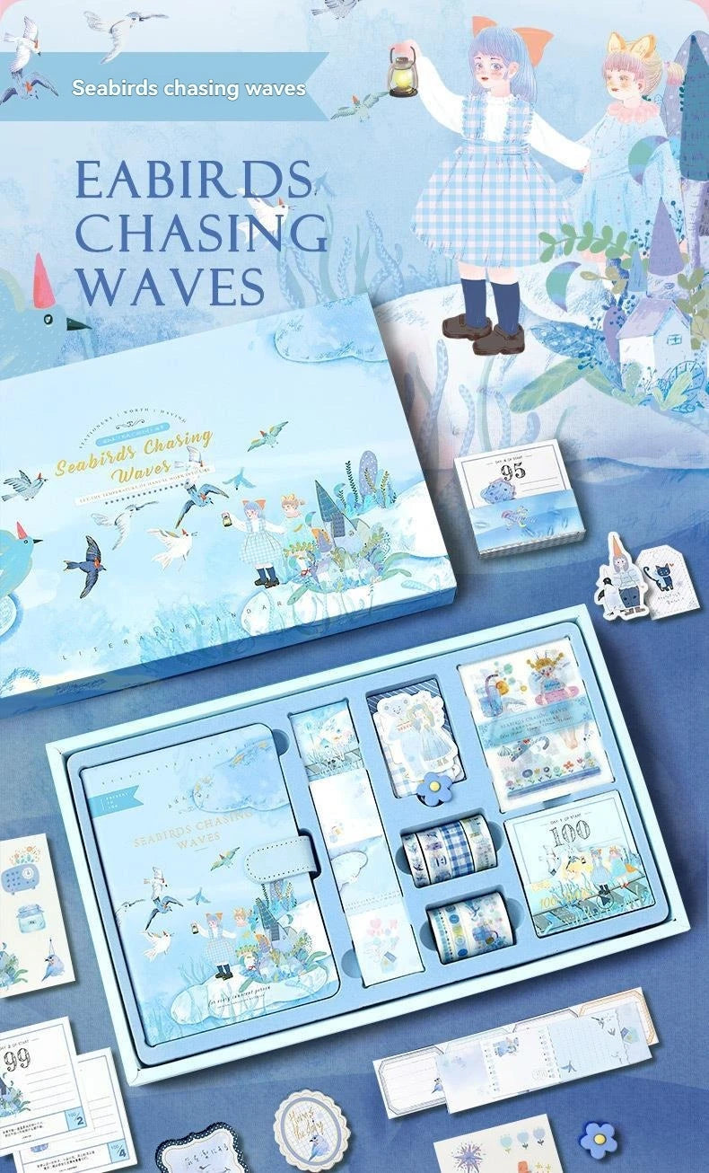 Cute Cartoon Fairy Tale Style Hand Ledger Gift Box Set