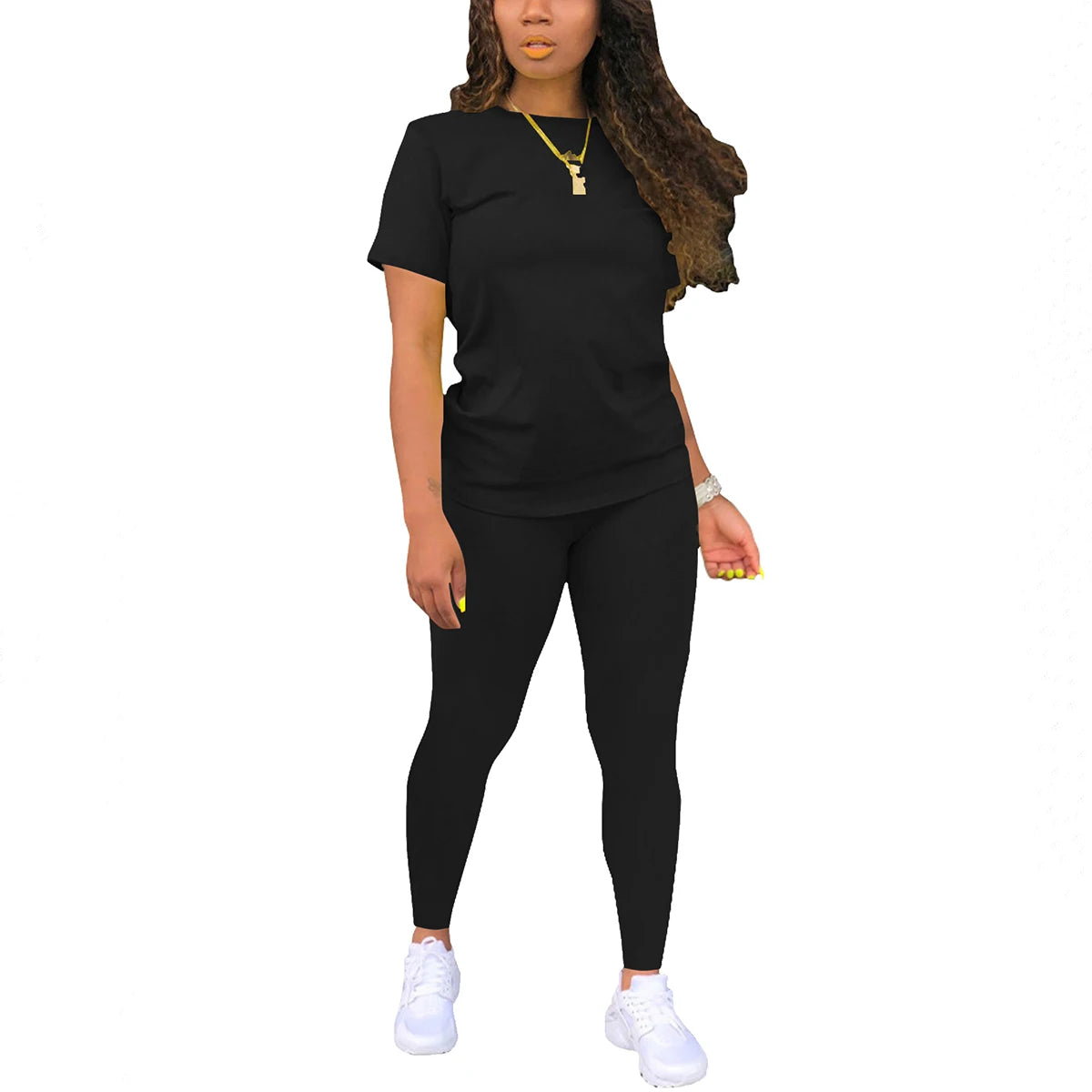 Two Piece Outfits for Women Summer Short Set 2 Piece Outfits Jogger Track Suits Sweatsuits for Women Short Sleeve