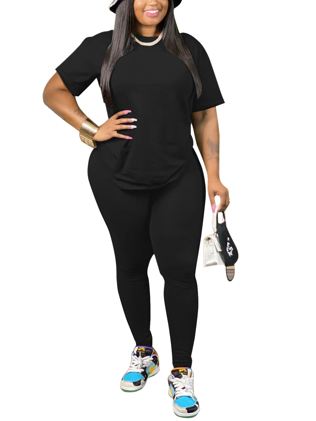 Two Piece Outfits for Women Summer Short Set 2 Piece Outfits Jogger Track Suits Sweatsuits for Women Short Sleeve