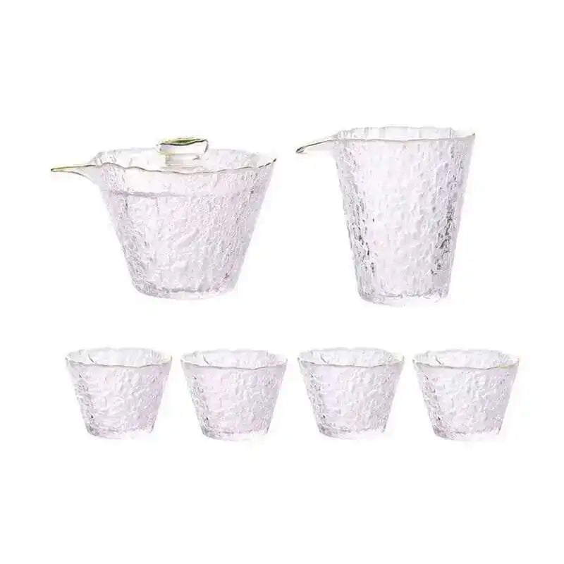 High Quality Hammer Glass Tea Set