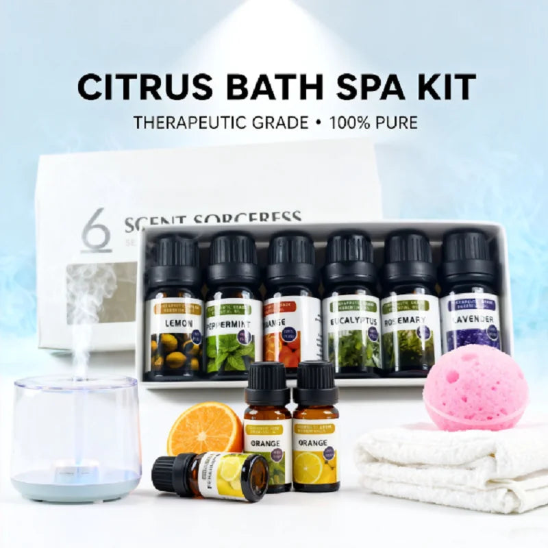 6 Pcs Essential Oil Sets Spa Body Massage Aromatherapy