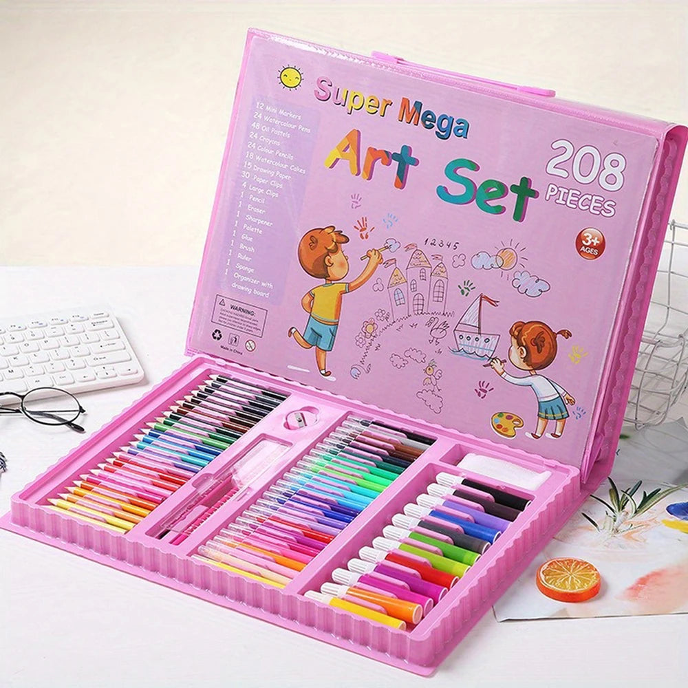 208 Pcs Watercolor Pen Gift Set