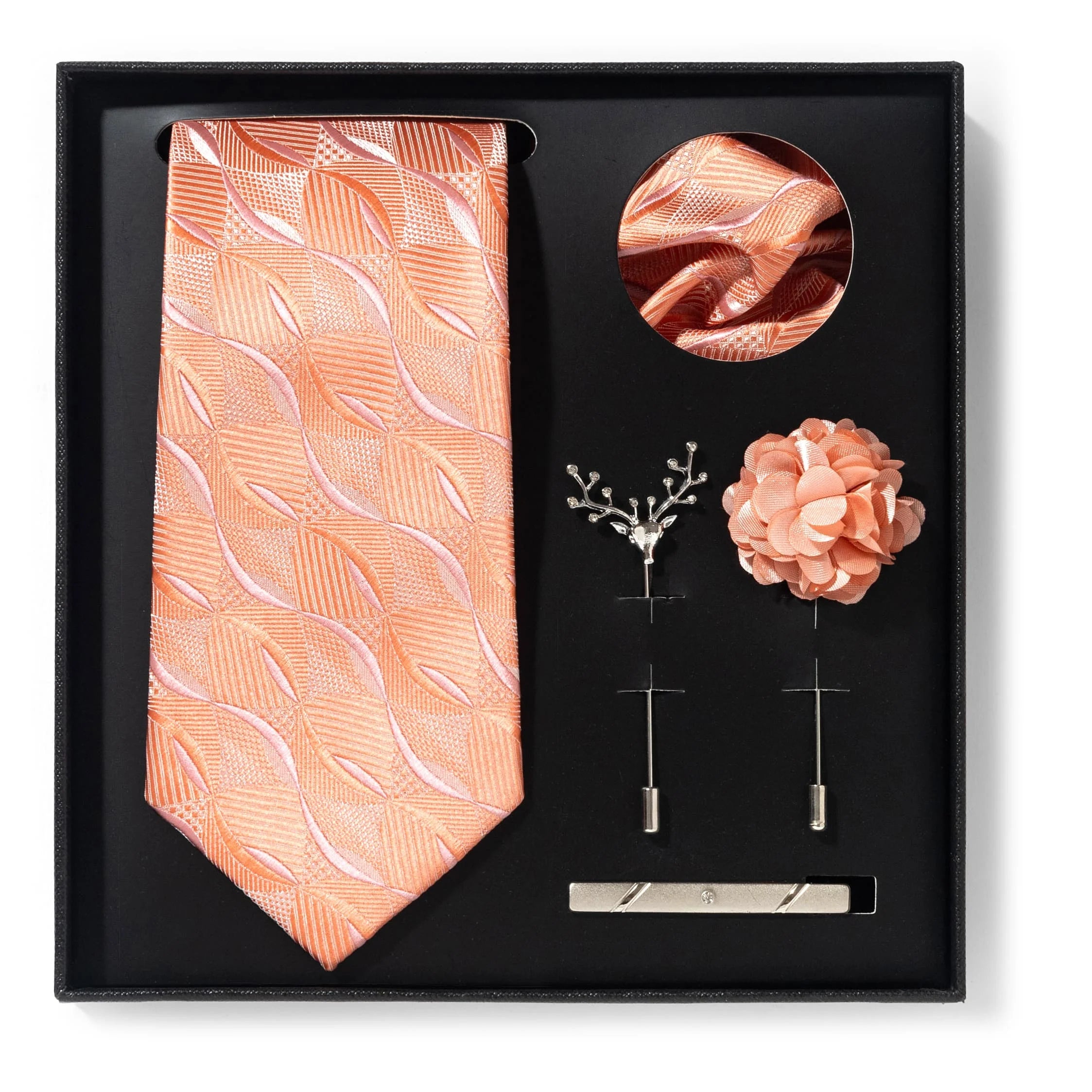 A set of stylish men's suit gift box
