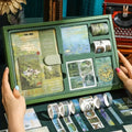 Vintage Notebook Diary Set Heart Thickened Exquisite Literary Diary - Oil Painting Series Diary Gift Box