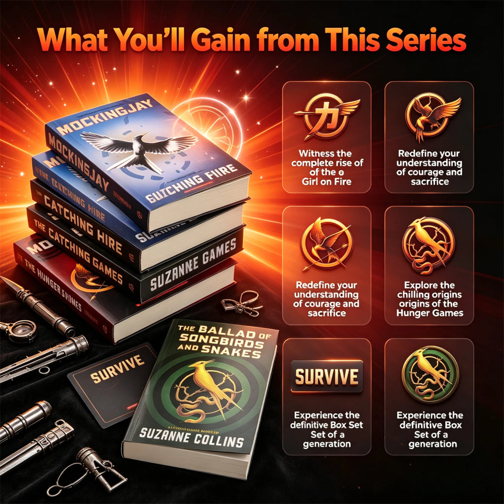 The Hunger Games 4 Books Collection Set By Suzanne Collins Fiction Novels English YA Reading Books