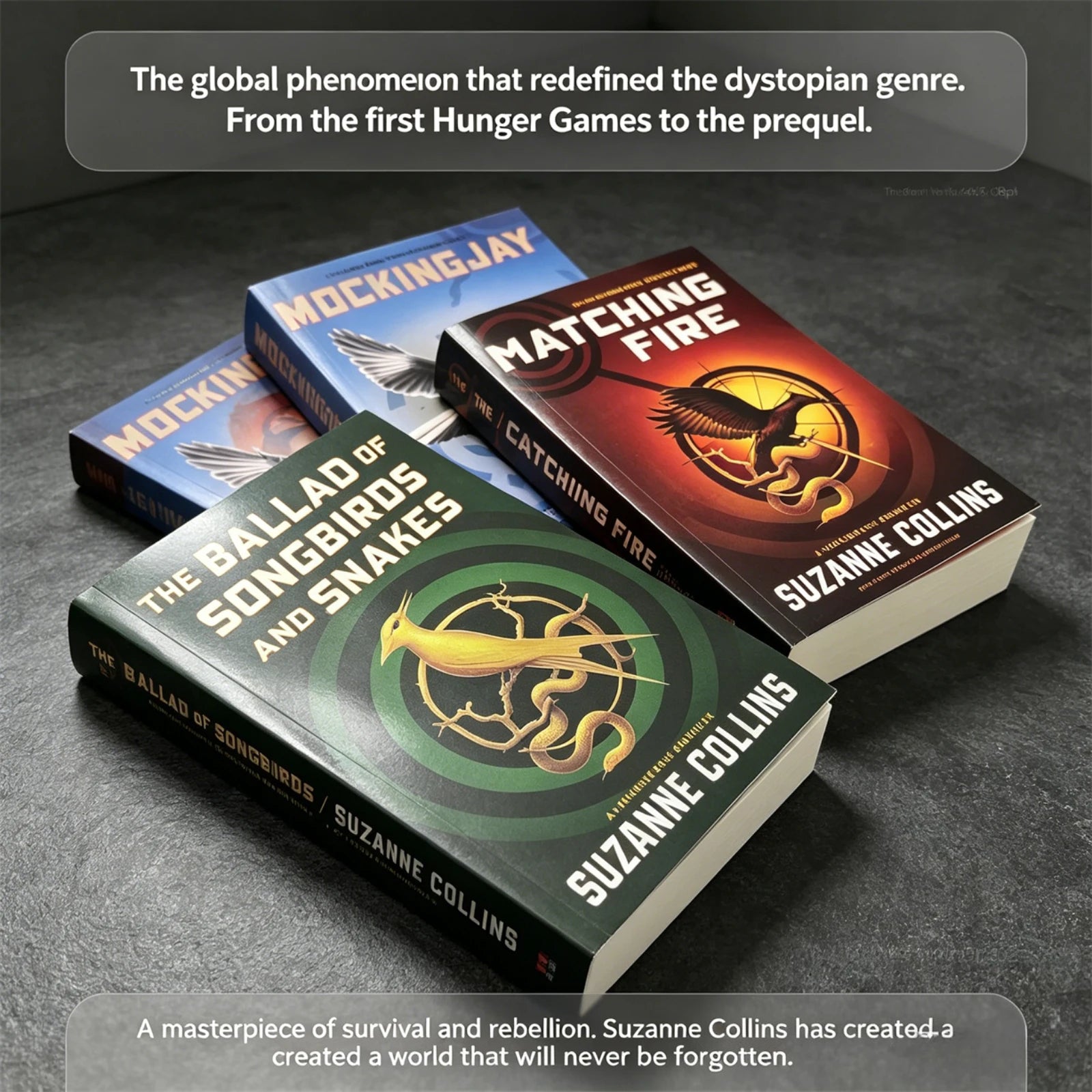 The Hunger Games 4 Books Collection Set By Suzanne Collins Fiction Novels English YA Reading Books