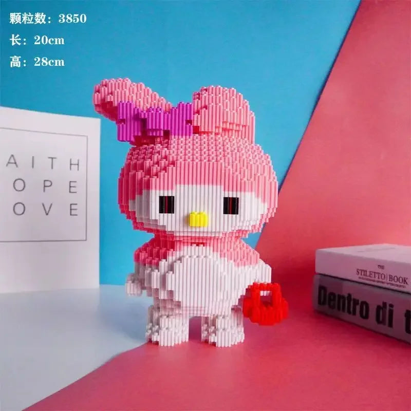 Hello Kitty Three-dimensional Small Particle Building Block Set