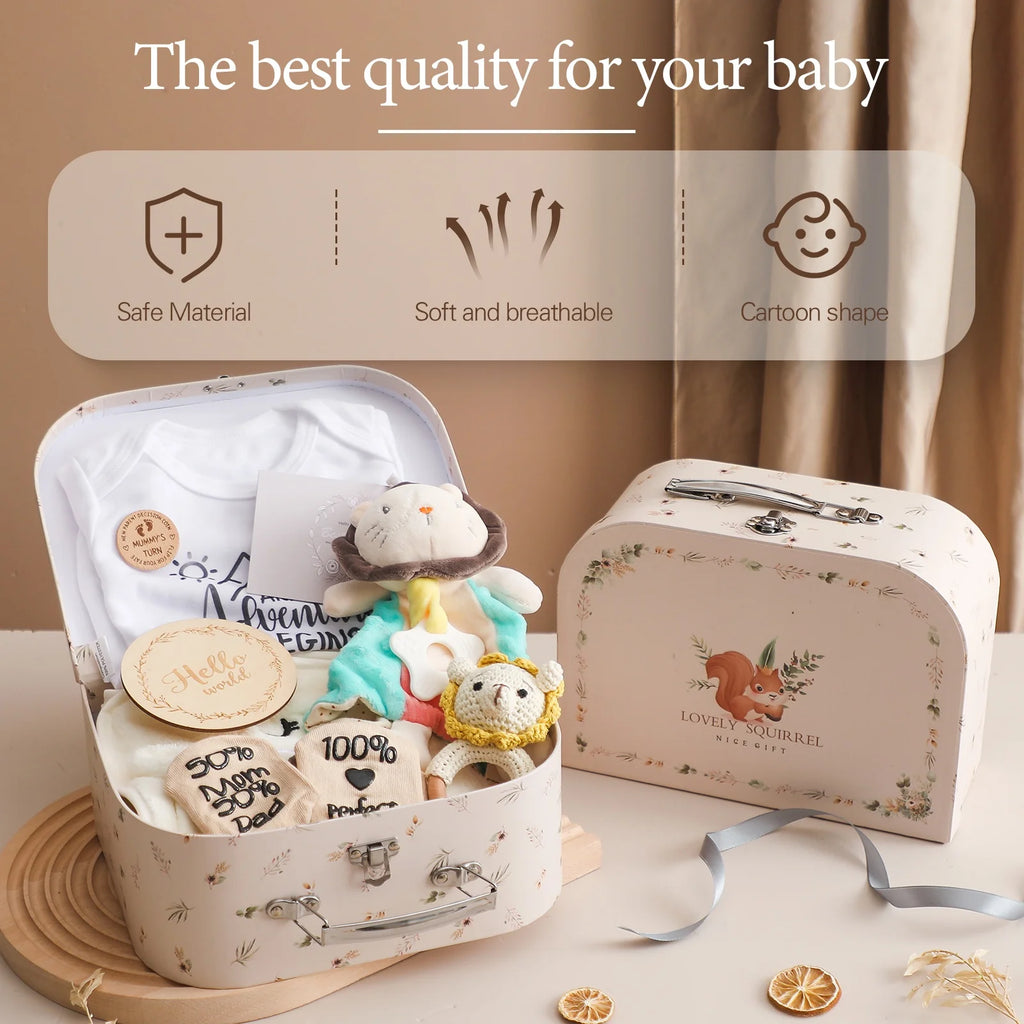 Premium Baby Girl Gift Basket Set - Perfect for Baby Shower Baby Birth, Includes Clothes, Toys & More Photography Accessories