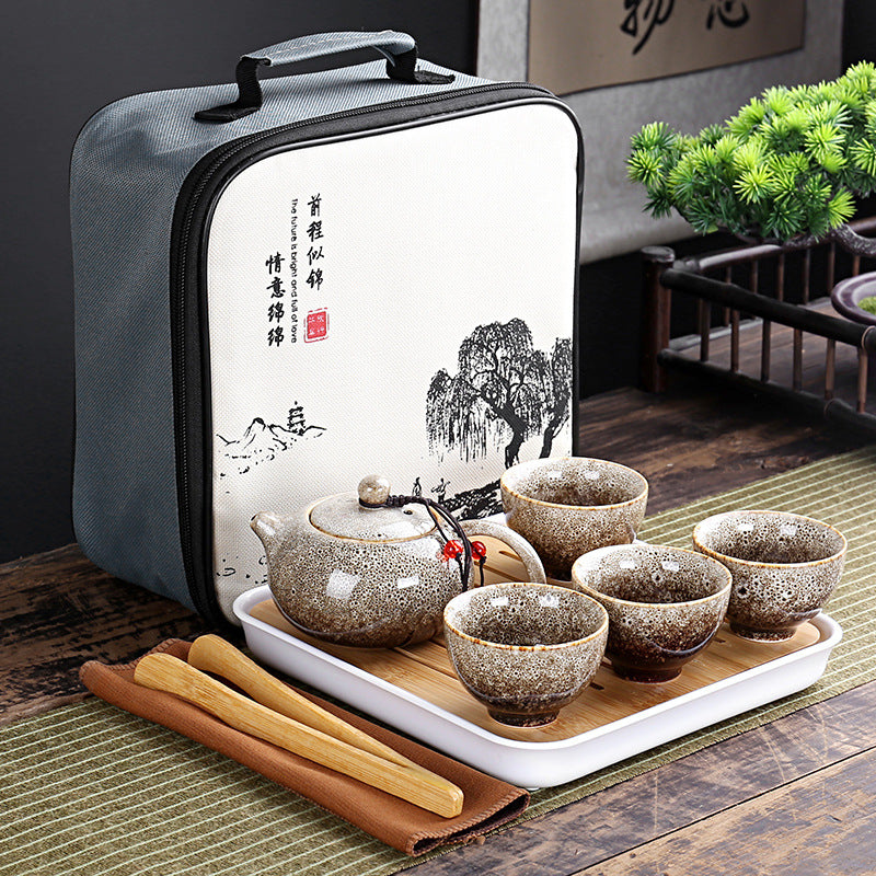 Travelling Bag 4 Cups Chinese Kung Fu Tea Set