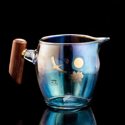 Colorful Glass Teacup Set
