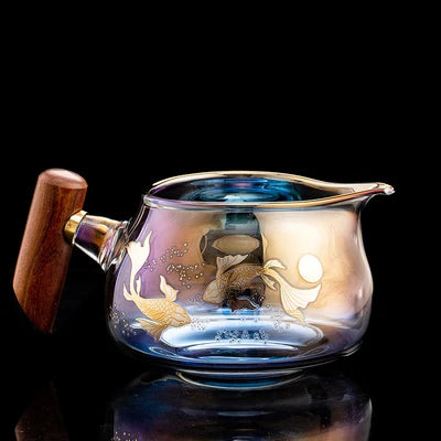 Colorful Glass Teacup Set