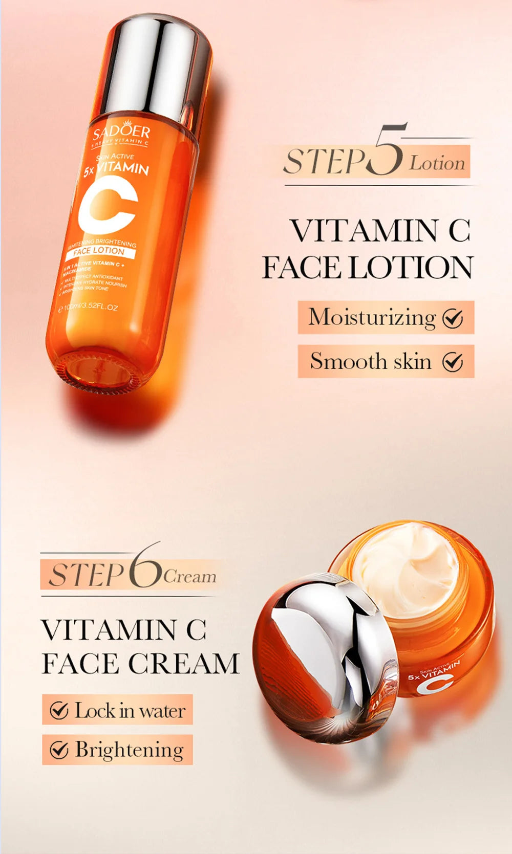 Vitamin C Skincare 6-Piece Gift Set