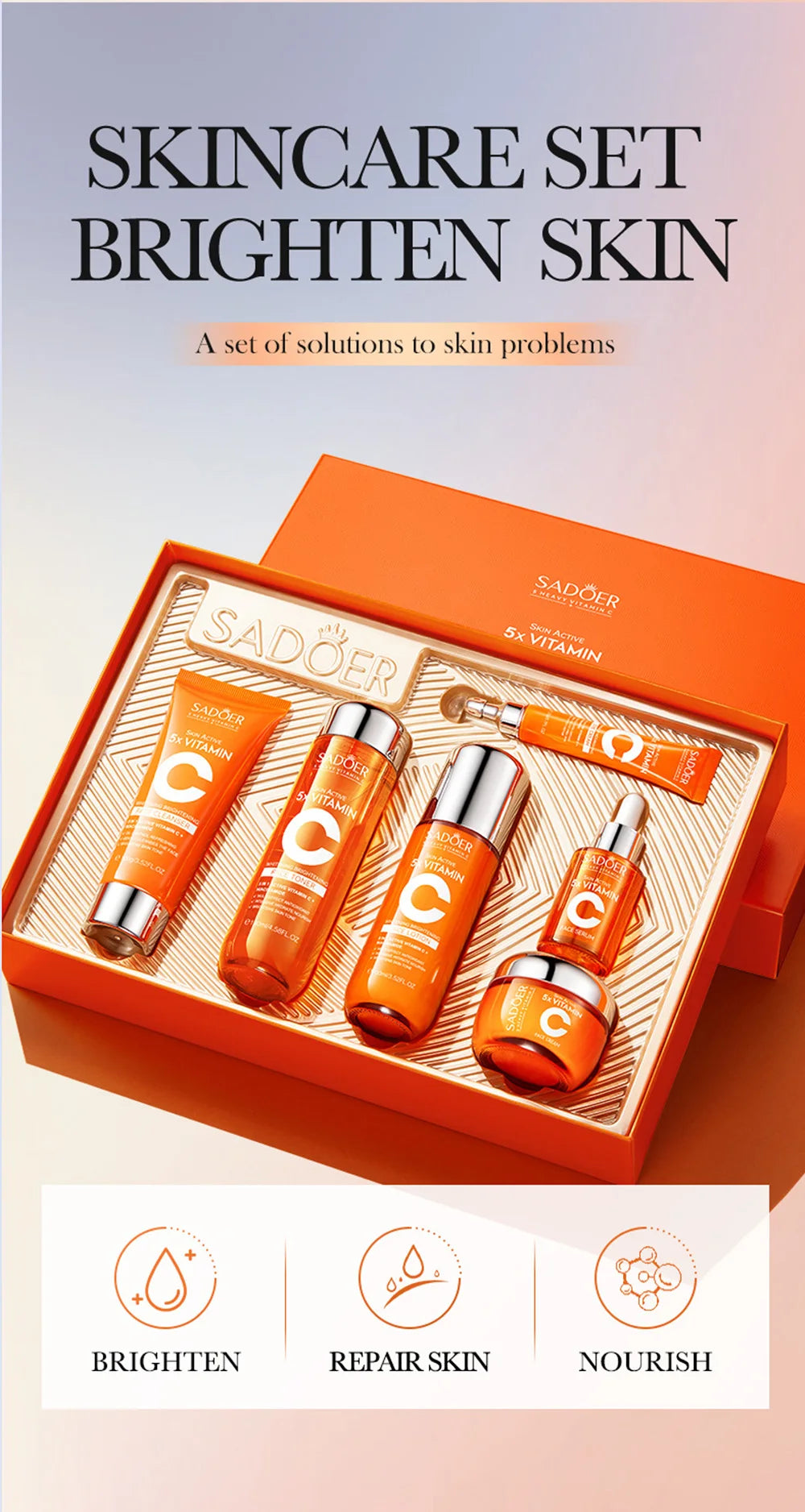 Vitamin C Skincare 6-Piece Gift Set