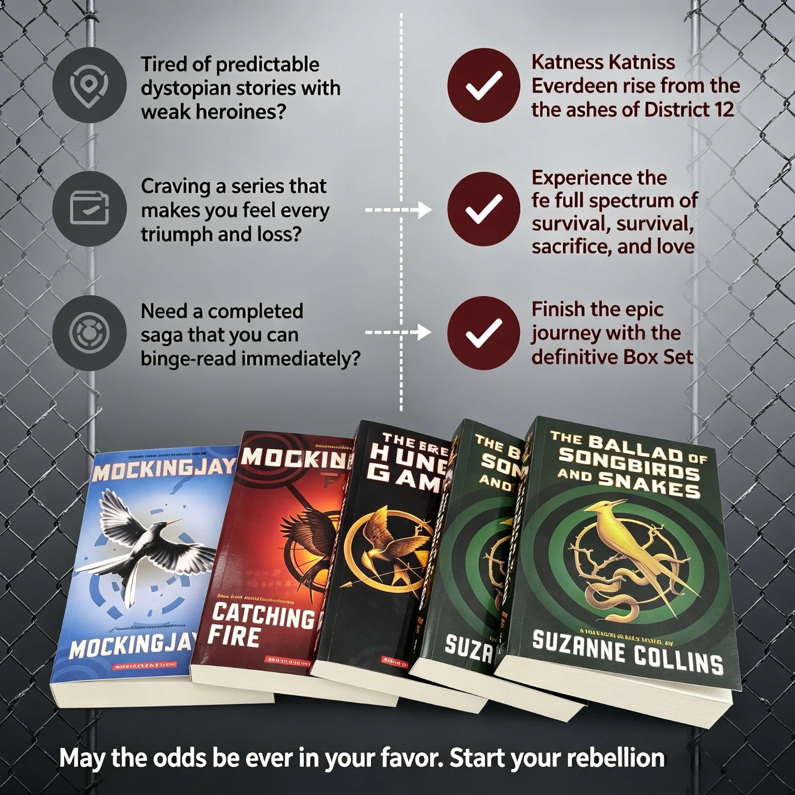 The Hunger Games 4 Books Collection Set By Suzanne Collins Fiction Novels English YA Reading Books