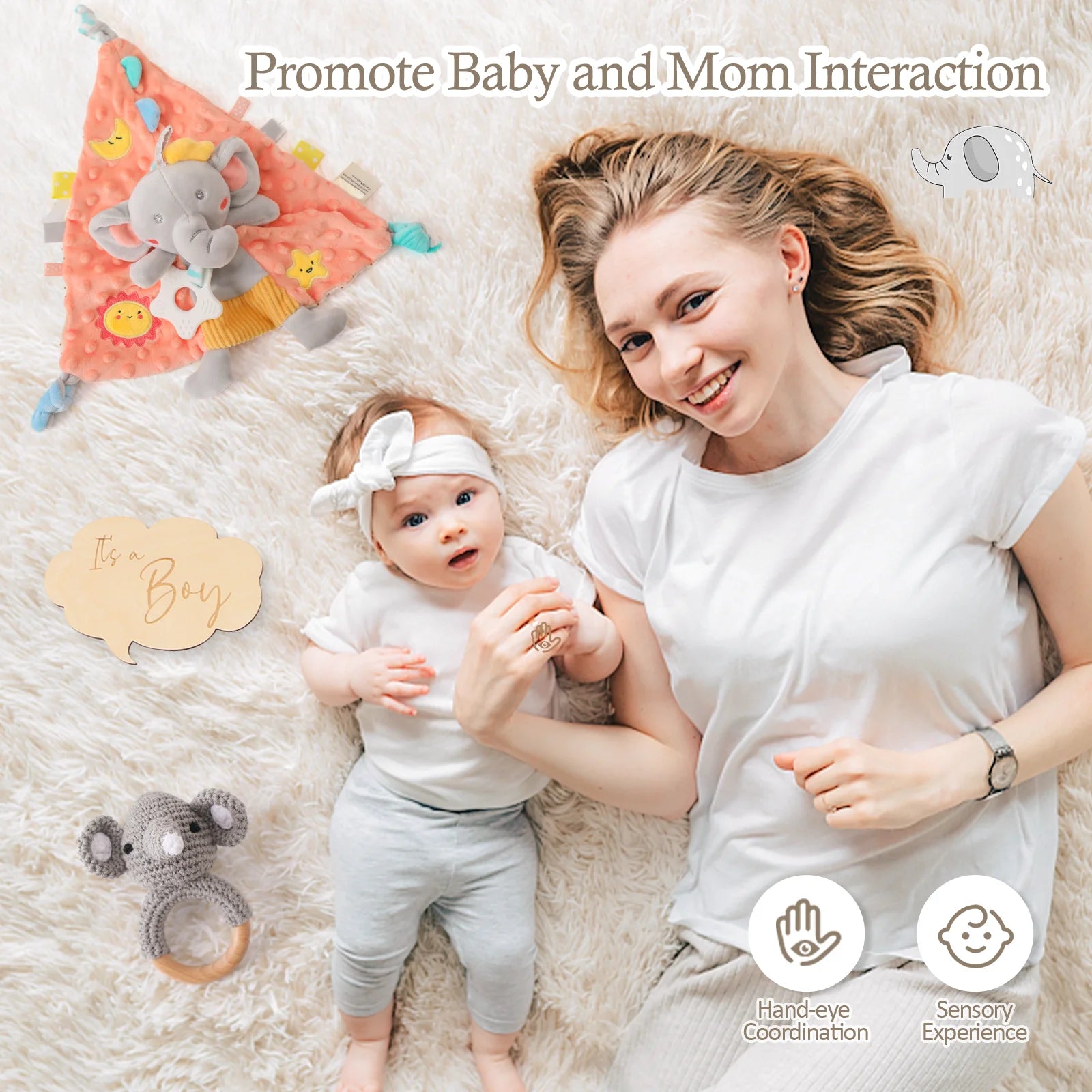 Premium Baby Girl Gift Basket Set - Perfect for Baby Shower Baby Birth, Includes Clothes, Toys & More Photography Accessories